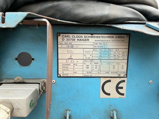 1997 cloos glc350 mig lasapparaat - afbeelding 6 van  10