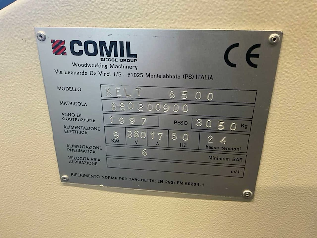 1997 comil kelt 6500 3-assig bewerkingscentrum - afbeelding 2 van  13