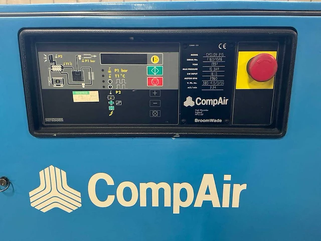 1997 compair cyclon 215 schroefcompressor - afbeelding 2 van  13