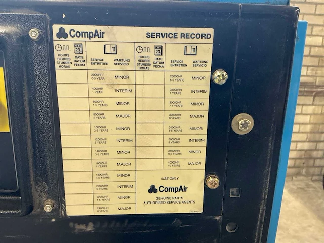 1997 compair cyclon 215 schroefcompressor - afbeelding 13 van  13