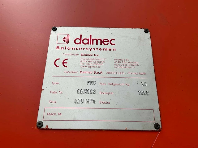 1997 dalmec prc lifthulp - afbeelding 7 van  9