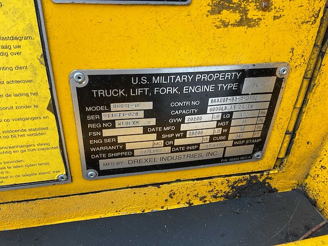 1997 drexel r60sl-dc vorkheftruck - afbeelding 14 van  16