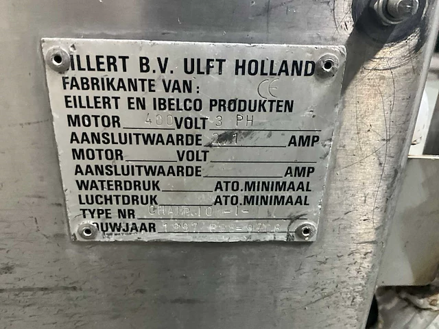 1997 eillert champion-1-n rvs groente centrifuge - afbeelding 8 van  8