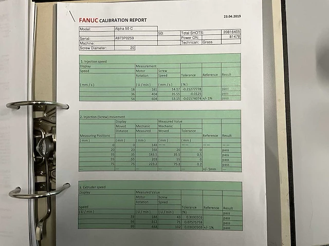 1997 fanuc roboshot alfa 50c spuitgietmachine - afbeelding 25 van  34