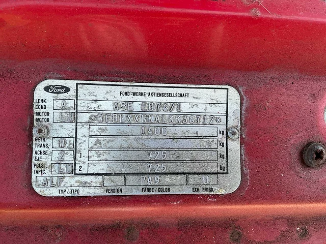 1997 ford escort cabrio xr3 - afbeelding 51 van  55