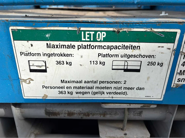 1997 genie gs-2032 hoogwerker - afbeelding 4 van  23