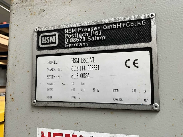 1997 hsm 155.1 vl afvalpers - afbeelding 3 van  11