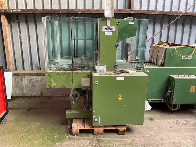 1997 kallfass s.w.650 simplex verpakkingsmachine met krimptunnel - afbeelding 2 van  9