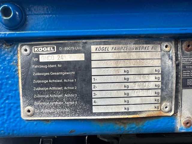 1997 kögel gnco 24 dieplader - afbeelding 39 van  44