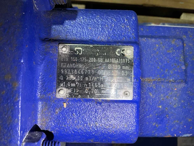 1997 ksb etanorm-m 125-200 gb circulatie pompunit - afbeelding 3 van  4
