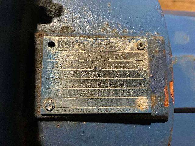 1997 ksb etanorm-m 150-200 g10 circulatie pompunit - afbeelding 4 van  4