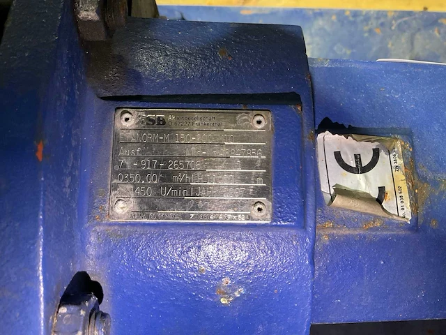 1997 ksb etanorm-m 150-200 m10 circulatie pompunit - afbeelding 3 van  3