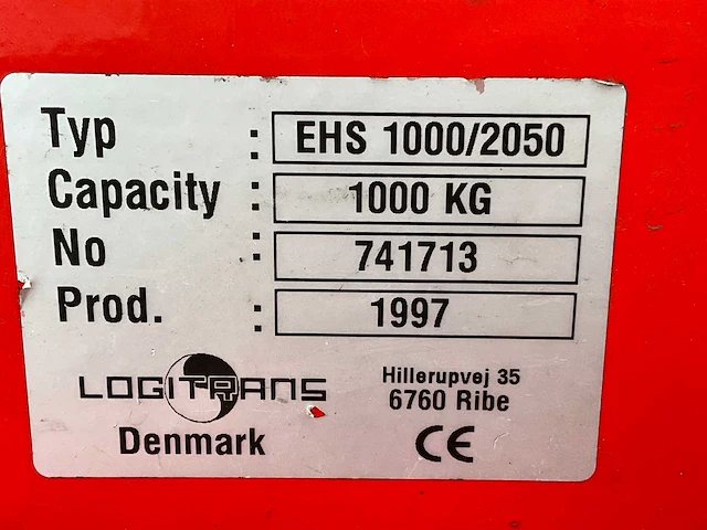 1997 logitrans ehs1000/2050 stapelaar - afbeelding 3 van  11