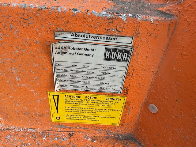 1997 luka kr150/1a lasrobot - afbeelding 9 van  9