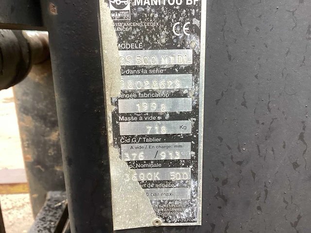 1997 manitou mt940lat verreiker - afbeelding 14 van  22