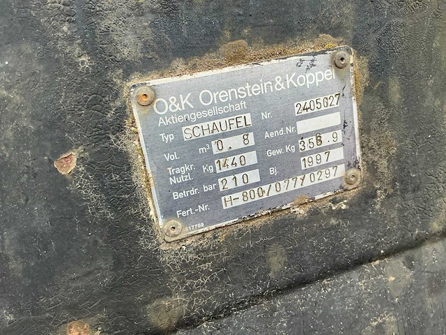 1997 o&k l6-4 shovel / wiellader - afbeelding 18 van  25