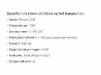 1997 record panda 2000 flowpack verpakkingsmachine - afbeelding 16 van  23