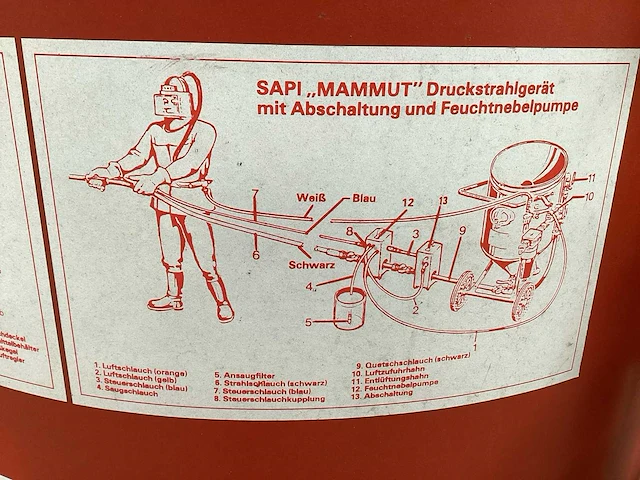 1997 sapi mammut druckstrahler overige straalapparatuur - afbeelding 6 van  7