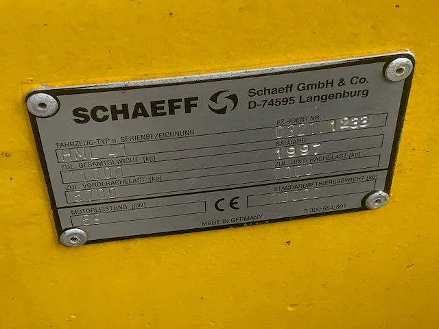 1997 schaeff hml 41 banden graafmachine - afbeelding 29 van  35