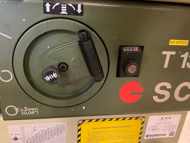 1997 scm t130 tafelfreesmachine - afbeelding 2 van  14