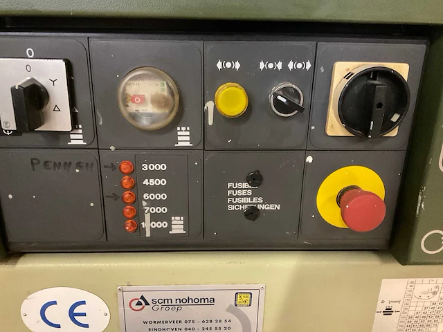 1997 scm t130 tafelfreesmachine - afbeelding 14 van  14