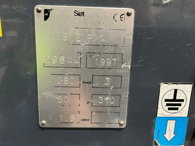 1997 siat sm2 pa kartoneerder machine - afbeelding 5 van  13