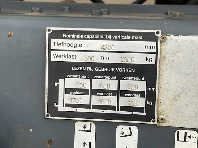 1997 toyota 6fd-25 vorkheftruck - afbeelding 7 van  15