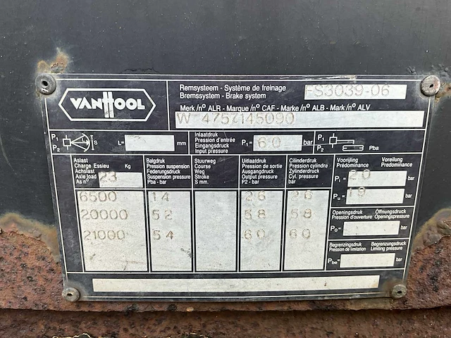 1997 van hool 2b2001 oplegger - afbeelding 24 van  29