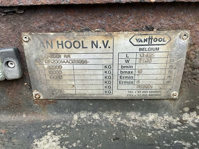 1997 van hool 2b2001 oplegger - afbeelding 25 van  29