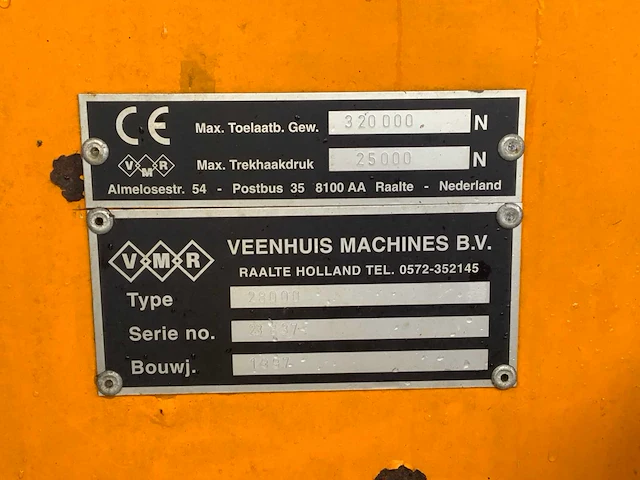 1997 veenhuis 28000 mesttank - afbeelding 33 van  44
