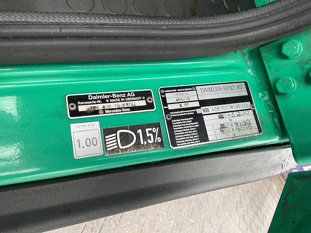 1998 - mercedes-benz - unimog - u90 4x4 - afbeelding 8 van  16