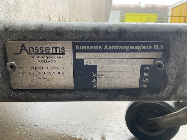 1998 anssems ansa 2034-08 aanhangwagen - afbeelding 11 van  11