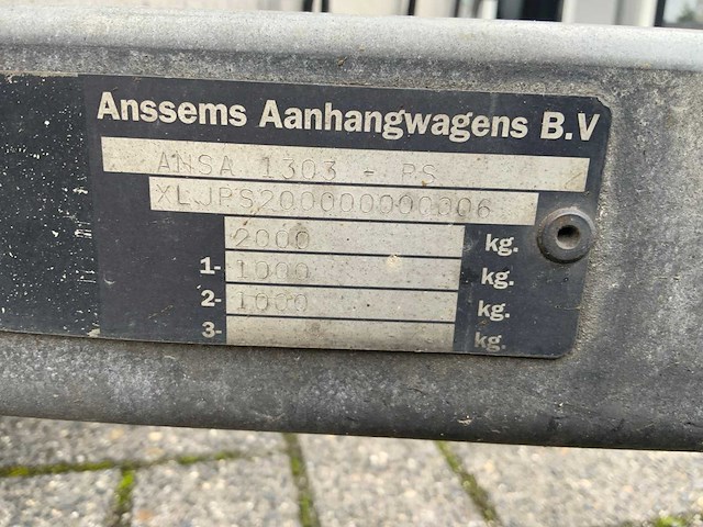 1998 anssems zeilaanhangwagen - afbeelding 2 van  12