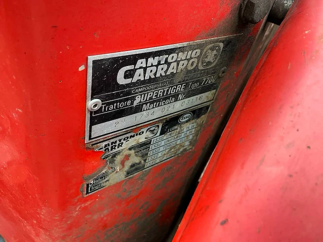 1998 antonio carraro supertigre 7700 minitractor - afbeelding 13 van  20