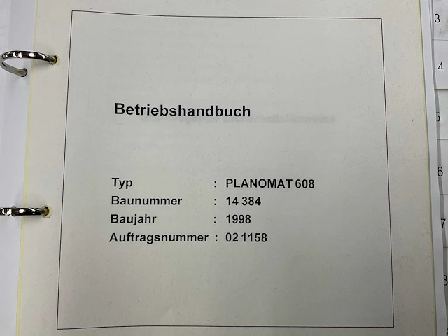1998 blohm planomat 608 vlakslijpmachine - afbeelding 18 van  25