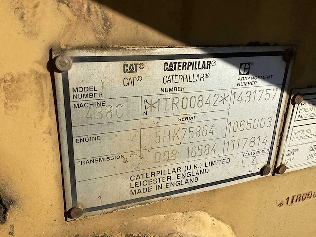 1998 caterpillar 438 c graaflaadmachine - afbeelding 24 van  25