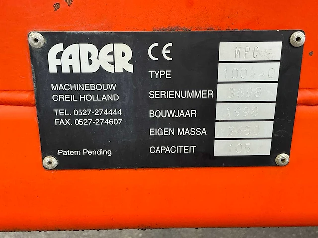 1998 faber mpc beregeningshaspel - afbeelding 22 van  29