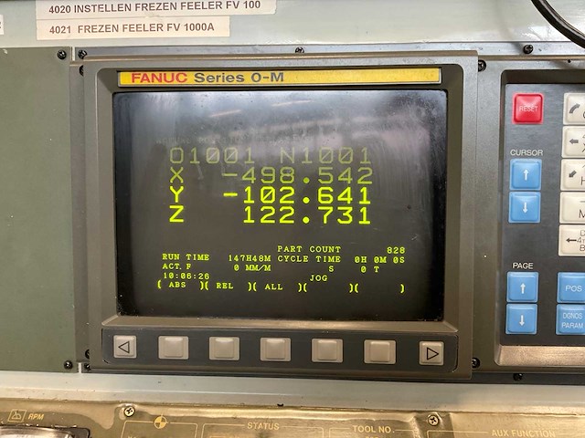 1998 feeler fv-1000a cnc freesmachine - afbeelding 3 van  25