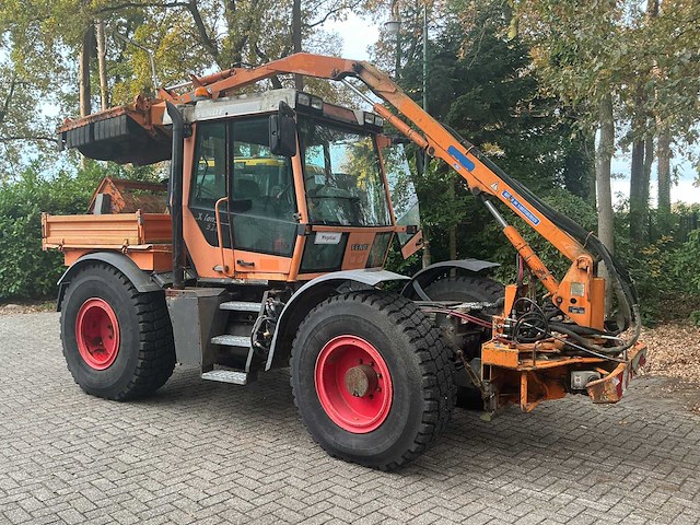1998 fendt xylon 524 vierwielaangedreven landbouwtractor met mulag fme 500 klepelmaaier - afbeelding 3 van  58