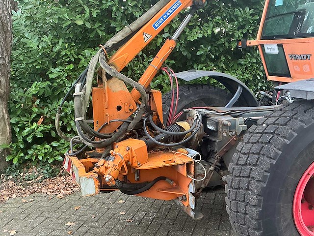 1998 fendt xylon 524 vierwielaangedreven landbouwtractor met mulag fme 500 klepelmaaier - afbeelding 8 van  58