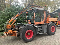 1998 fendt xylon 524 vierwielaangedreven landbouwtractor met mulag fme 500 klepelmaaier - afbeelding 1 van  58
