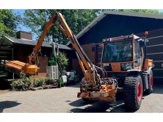 1998 fendt xylon 524 vierwielaangedreven landbouwtractor met mulag fme 500 klepelmaaier - afbeelding 22 van  58