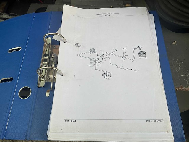 1998 fendt xylon 524 vierwielaangedreven landbouwtractor met mulag fme 500 klepelmaaier - afbeelding 54 van  58