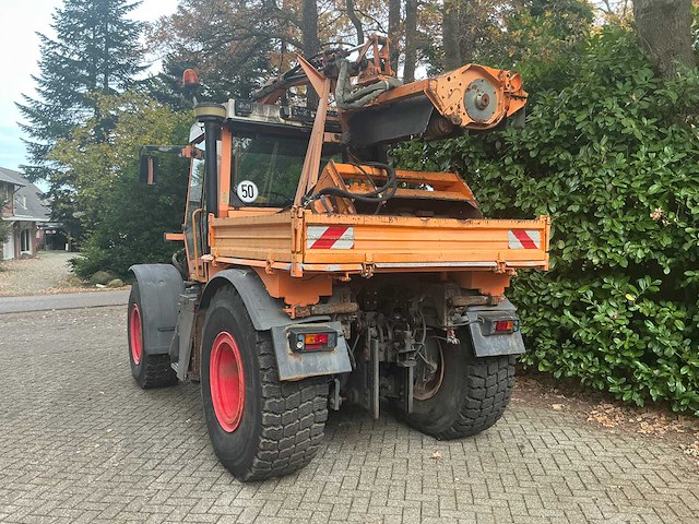 1998 fendt xylon 524 vierwielaangedreven landbouwtractor met mulag fme 500 klepelmaaier - afbeelding 56 van  58