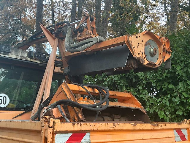 1998 fendt xylon 524 vierwielaangedreven landbouwtractor met mulag fme 500 klepelmaaier - afbeelding 14 van  58