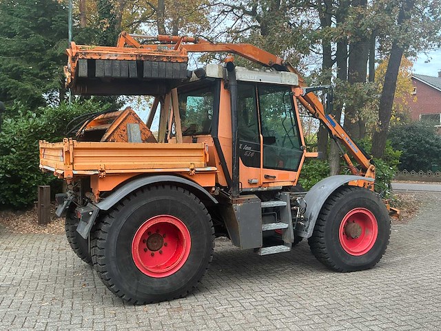 1998 fendt xylon 524 vierwielaangedreven landbouwtractor met mulag fme 500 klepelmaaier - afbeelding 19 van  58