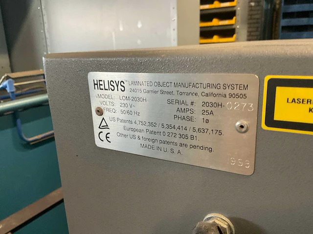 1998 helisys lom-2030h 3d-printer lom - afbeelding 9 van  9