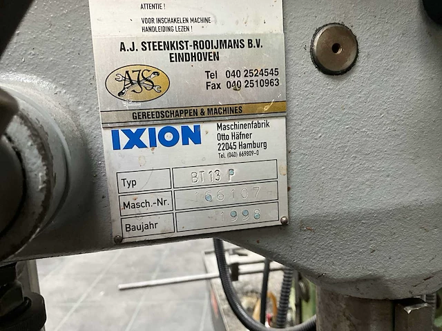 1998 ixion bt 13 p kolomboormachine - afbeelding 7 van  7