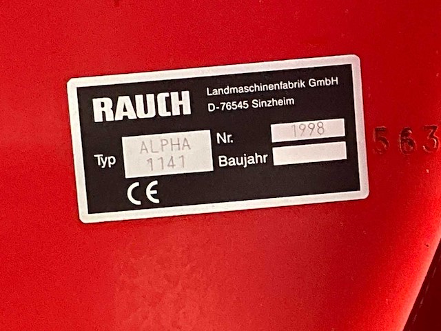 1998 kuhn alpha 1141 kunstmeststrooier - afbeelding 4 van  13