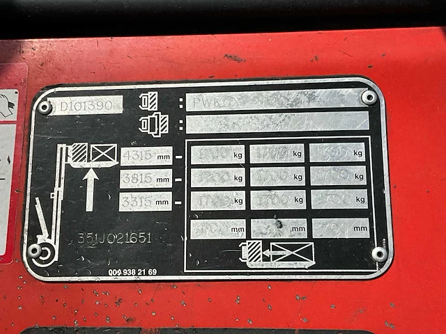 1998 linde h30t-03 vorkheftruck - afbeelding 15 van  23